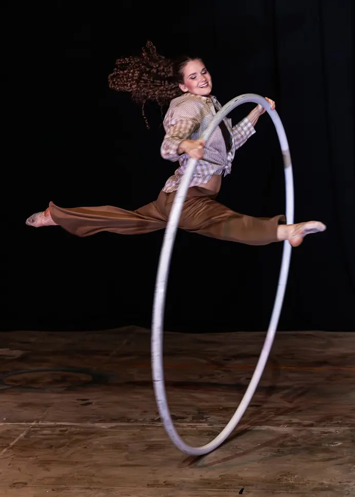 Paige Horil - Cyr Wheel Split Jump 2